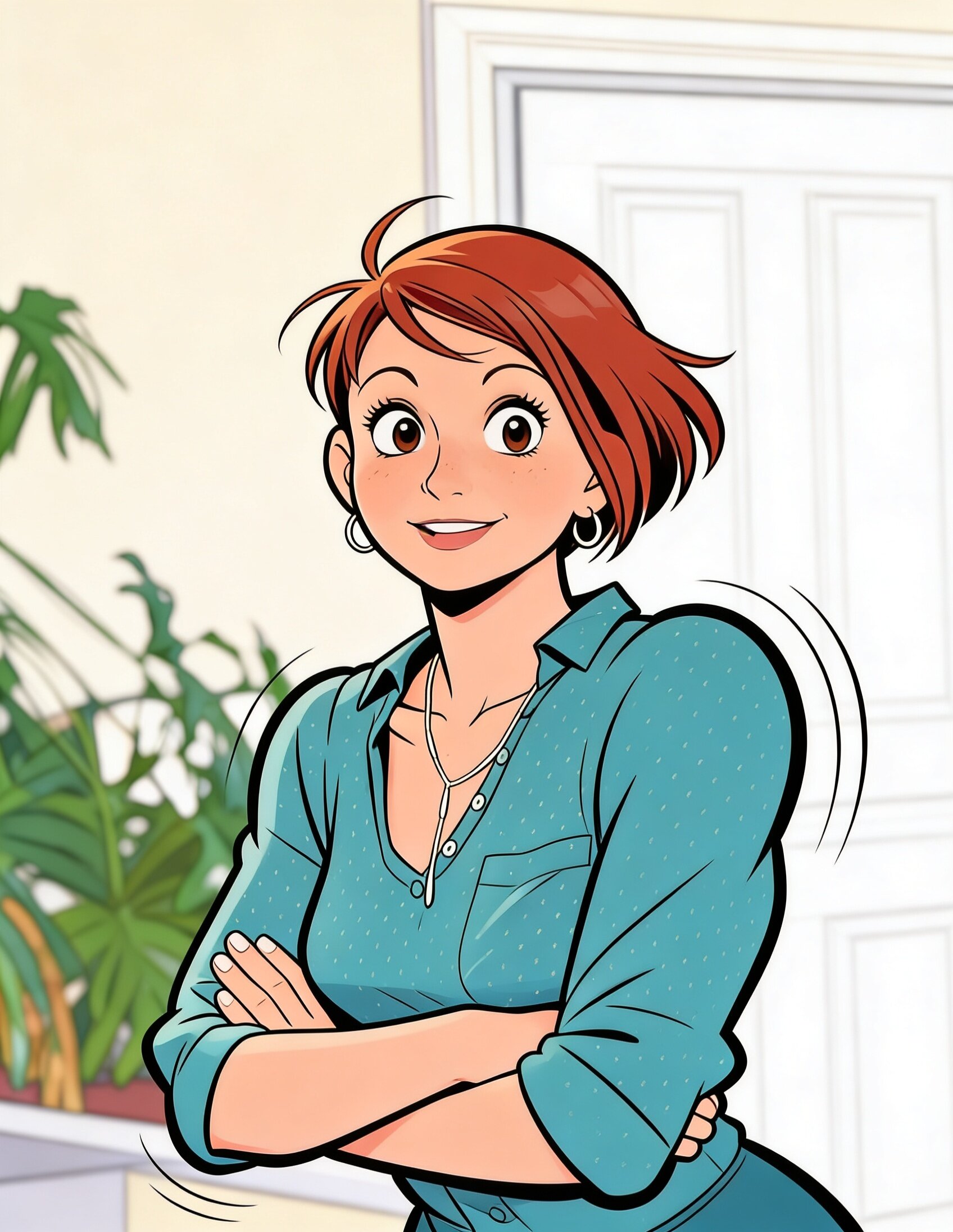 Aur&eacute;lie en style BD Franco-Belge