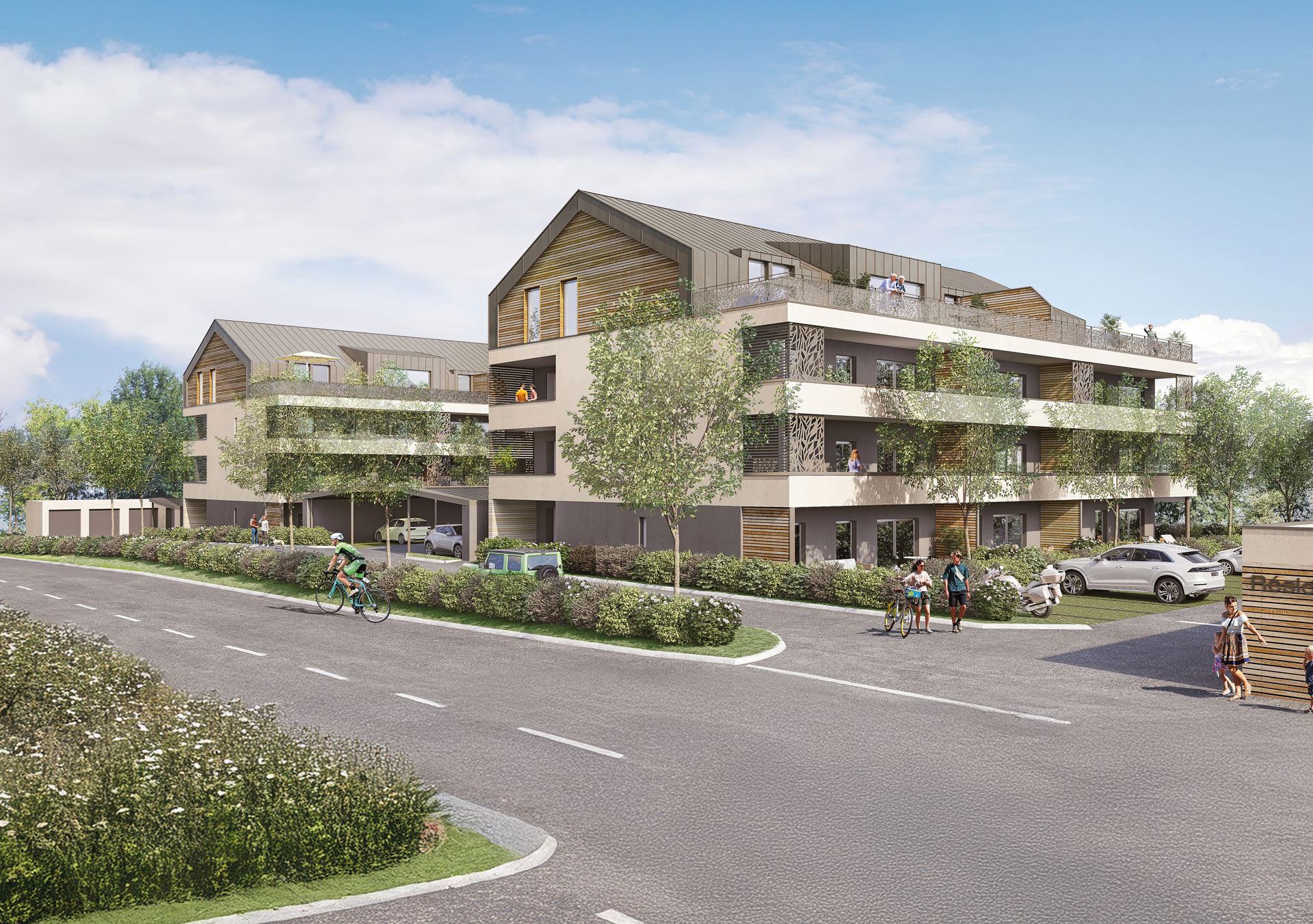 Perspective du programme immobilier Grand Angle à Villers-le-Lac