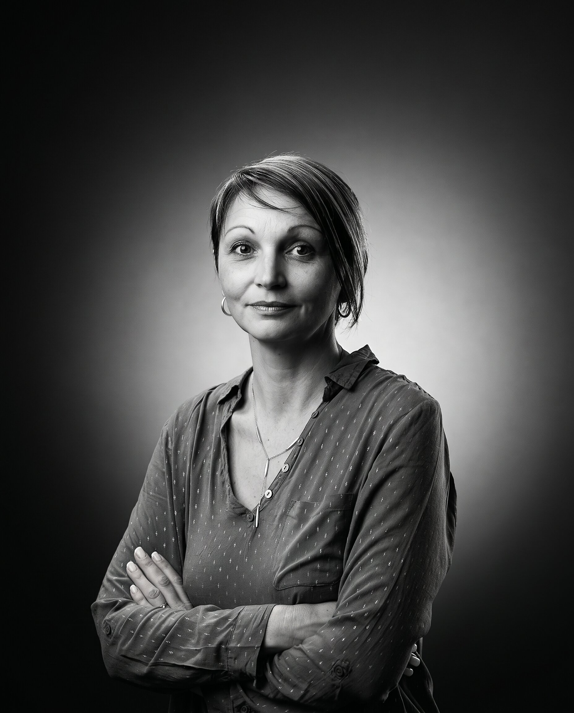 Aur&eacute;lie portrait nb