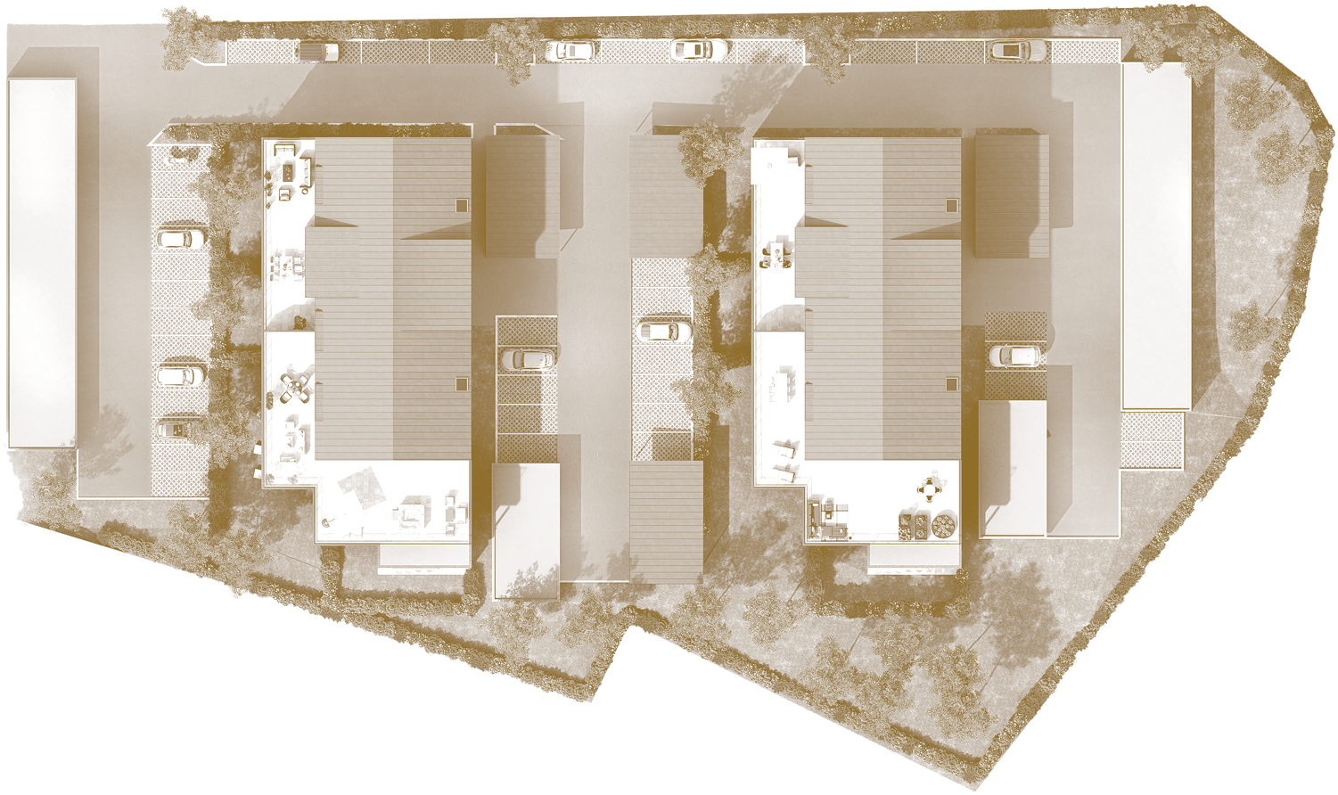 Plan de masse du programme immobilier Grand Angle
